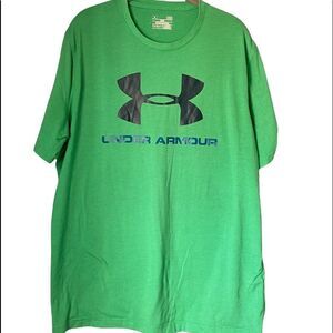 Under armor men’s green loose fit short sleeve T-shirt for